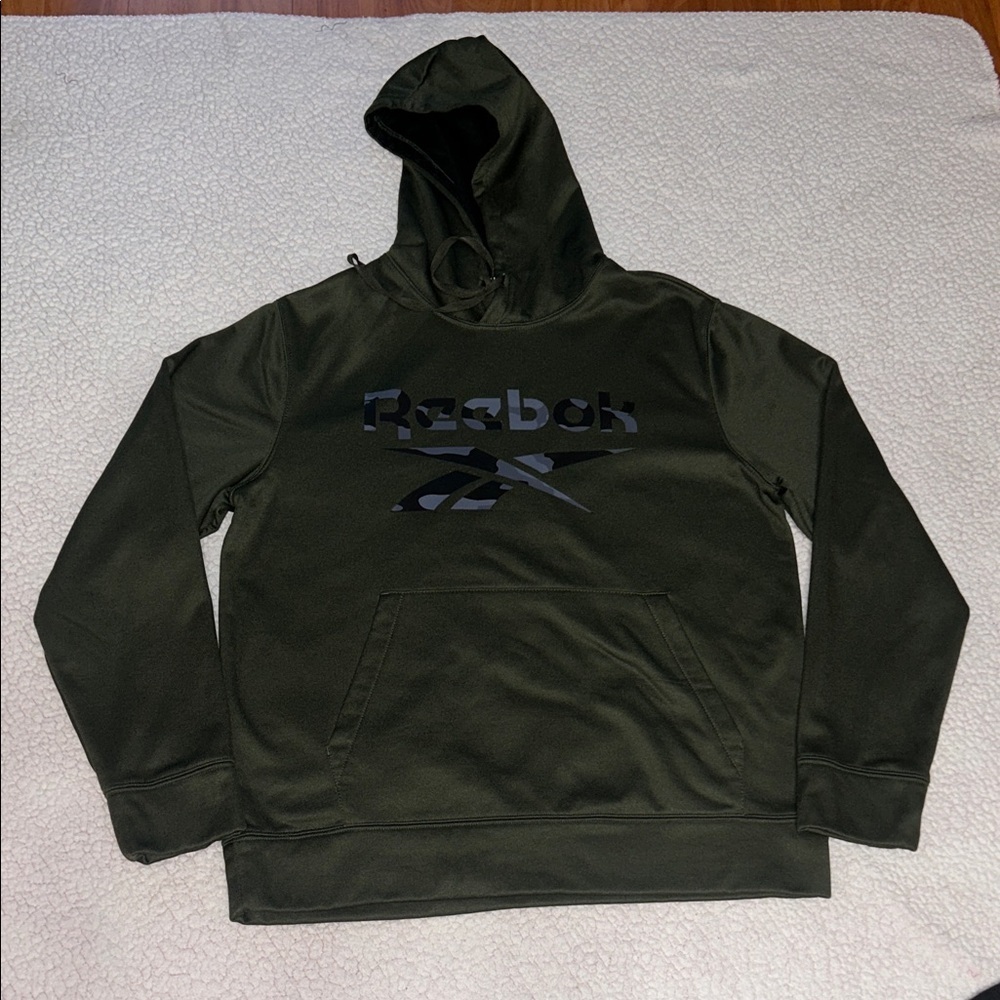 Reebok Men's Olive Green Hoodie